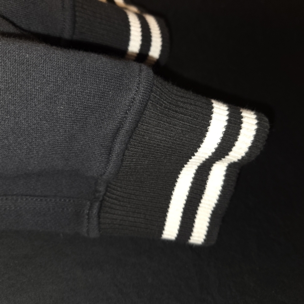 Polo by Ralph Lauren Varsity Bomber Jacket Black and White - Picture 4 of 7